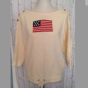 RALPH LAUREN Patriotic Flag Sweatshirt
